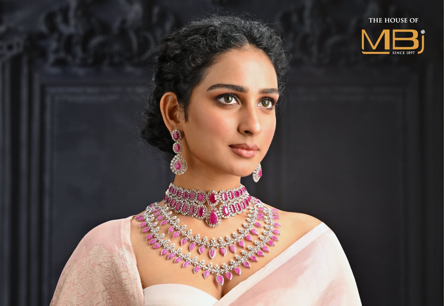 bridal jewellery in Jaipur — polki, kundan and diamond sets displayed at The House of MBJ